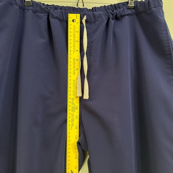 FIGS Scrub Pants Men XXL/S Dark Blue Side Pockets Straight Leg Elastic Waist - Picture 12 of 13